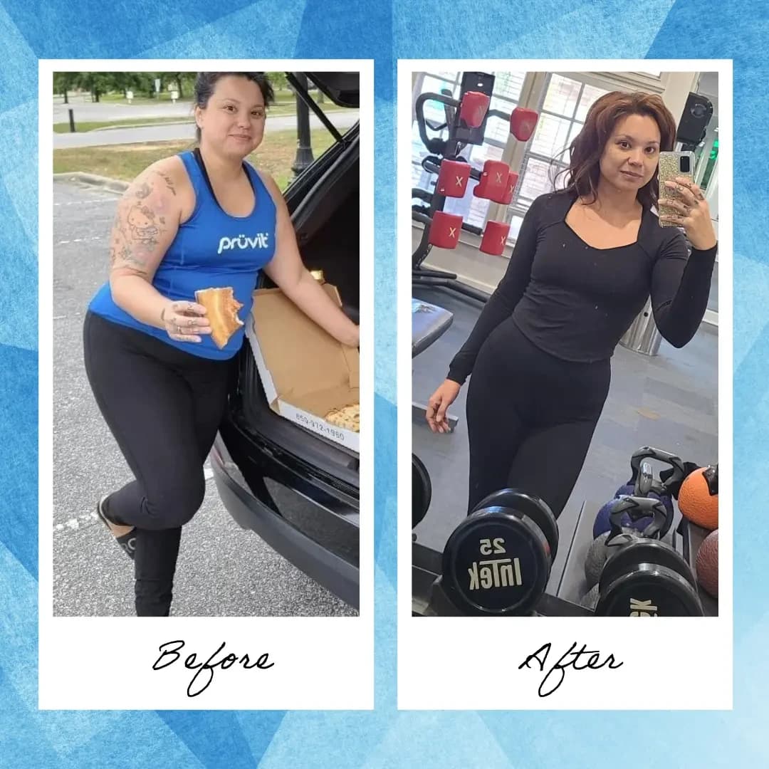 Before and after 213 to 143 lbs